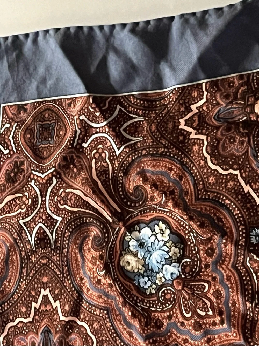 Vintage Square Silk Scarf